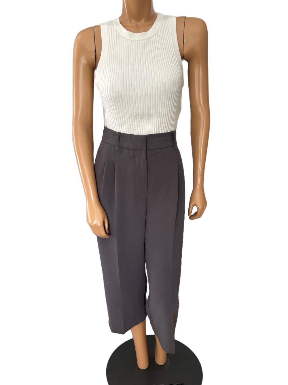 Wilfred Gray The Effortless Pant Cropped High-Waist Wide-Leg Pants